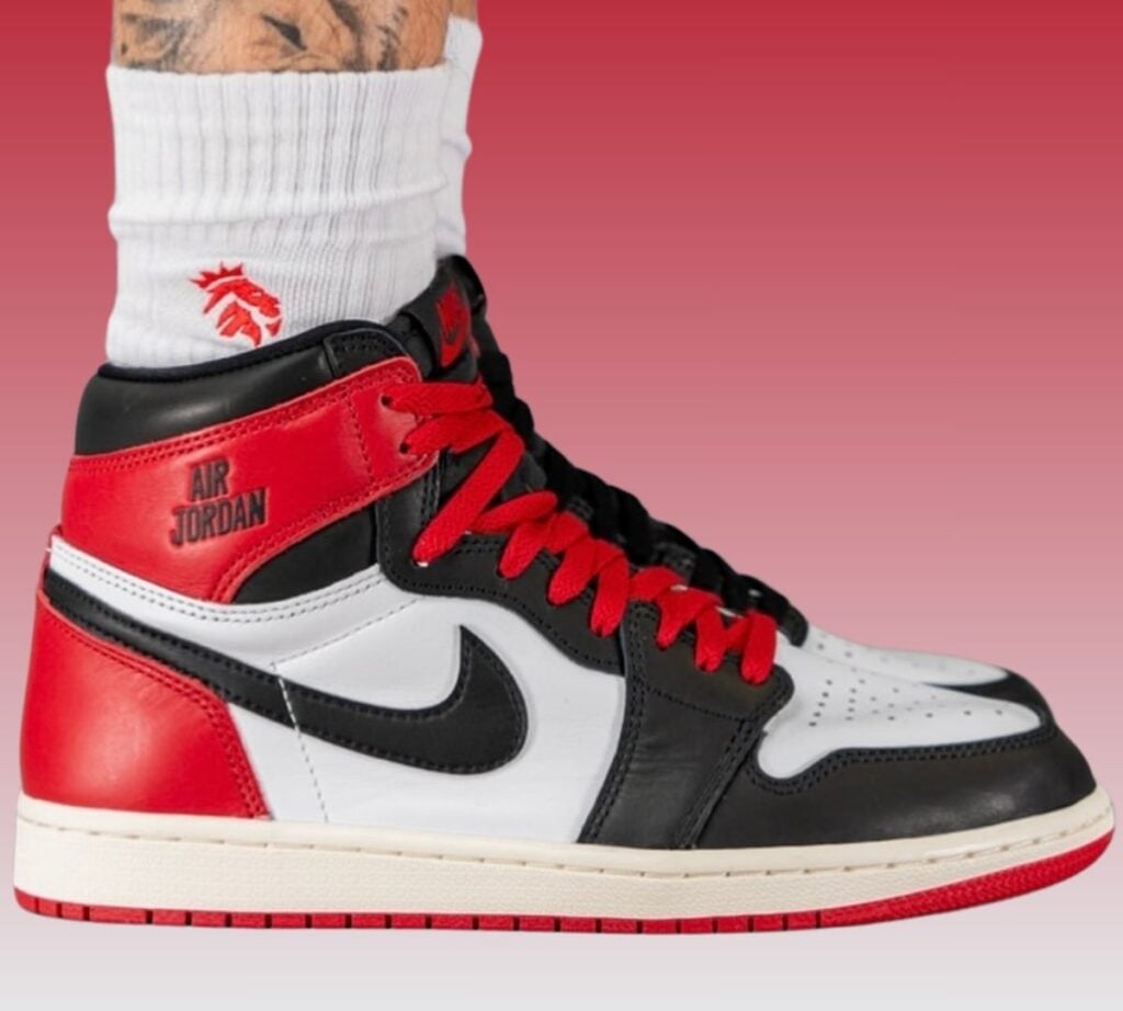 Air Jordan 1 High OG Black Toe Reimagined On-Feet