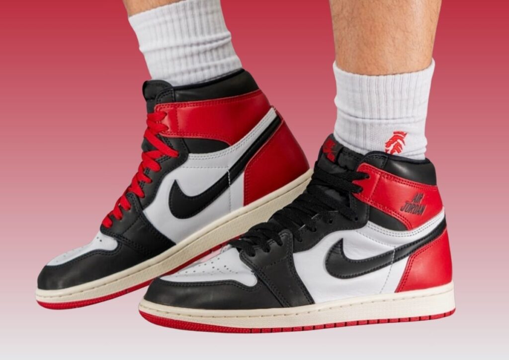 Air Jordan 1 High OG Black Toe Reimagined On-Feet