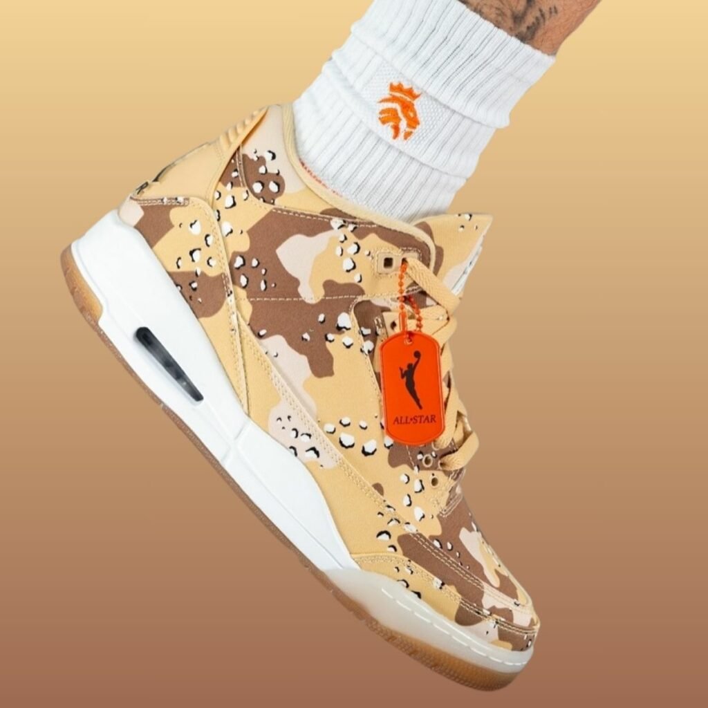 Air Jordan 3 WNBA All-Star Desert Camo HM4301-200 On-Feet