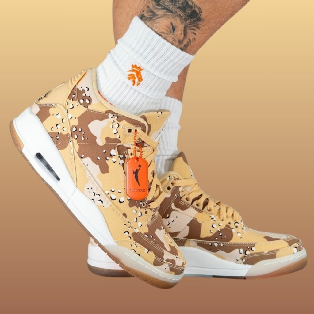 Air Jordan 3 WNBA All-Star Desert Camo HM4301-200 On-Feet