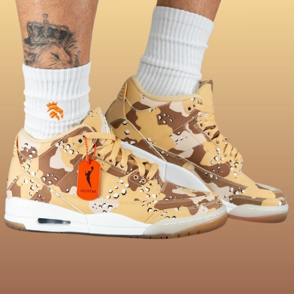 Air Jordan 3 WNBA All-Star Desert Camo HM4301-200 On-Feet