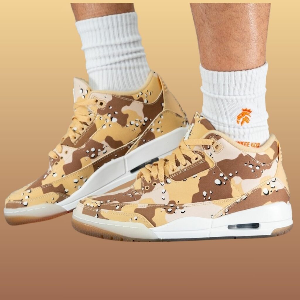 Air Jordan 3 WNBA All-Star Desert Camo HM4301-200 On-Feet