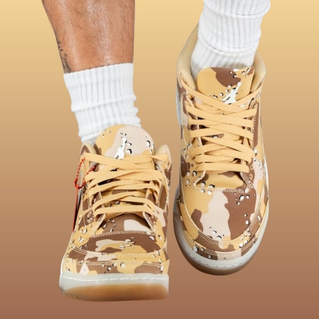 Air Jordan 3 WNBA All-Star Desert Camo HM4301-200 On-Feet