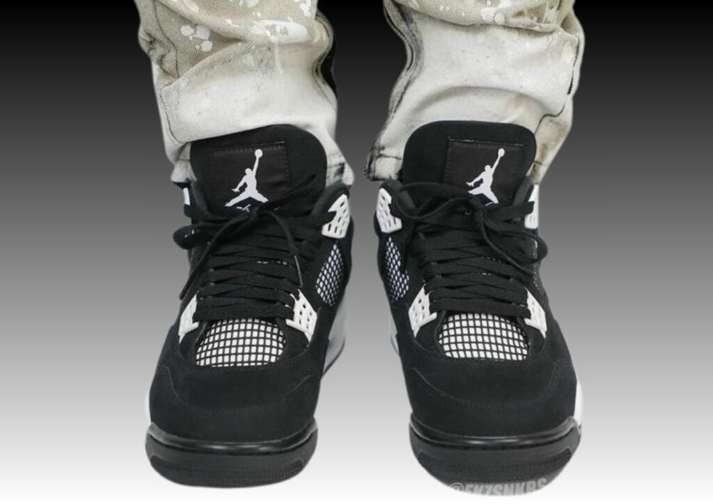 Air Jordan 4 White Thunder FQ8138-001 On-Feet