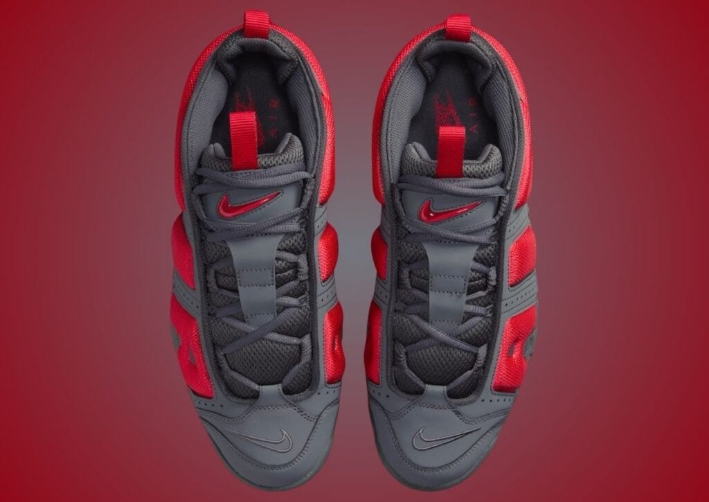 Nike Air More Uptempo Low Dark Grey Light Crimson FZ3055-002