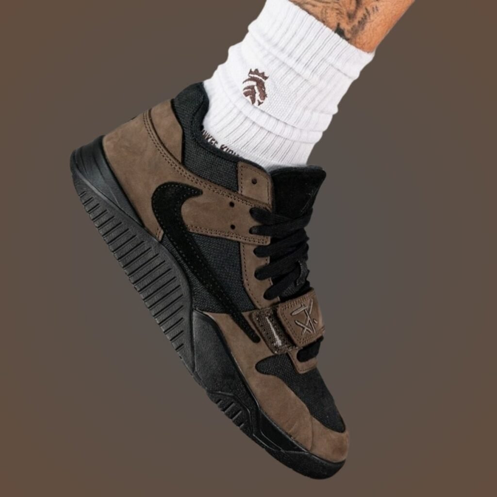 Travis Scott Jordan Jumpman Jack Dark Mocha On-Feet