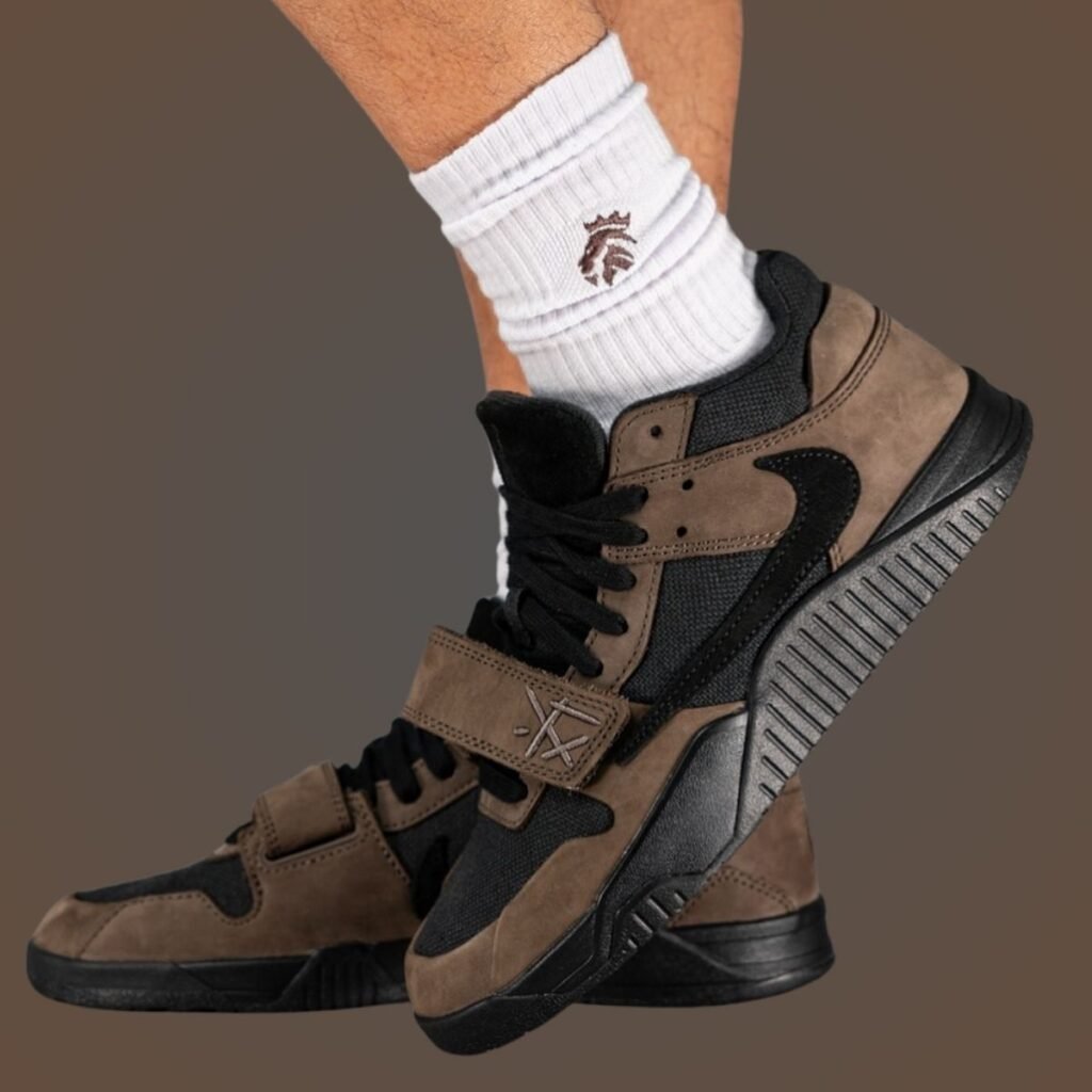 Travis Scott Jordan Jumpman Jack Dark Mocha On-Feet