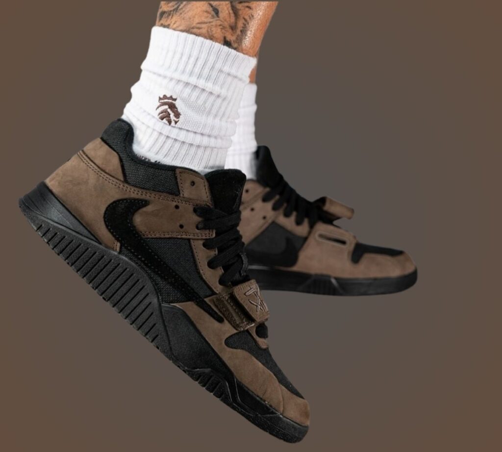 Travis Scott Jordan Jumpman Jack Dark Mocha On-Feet
